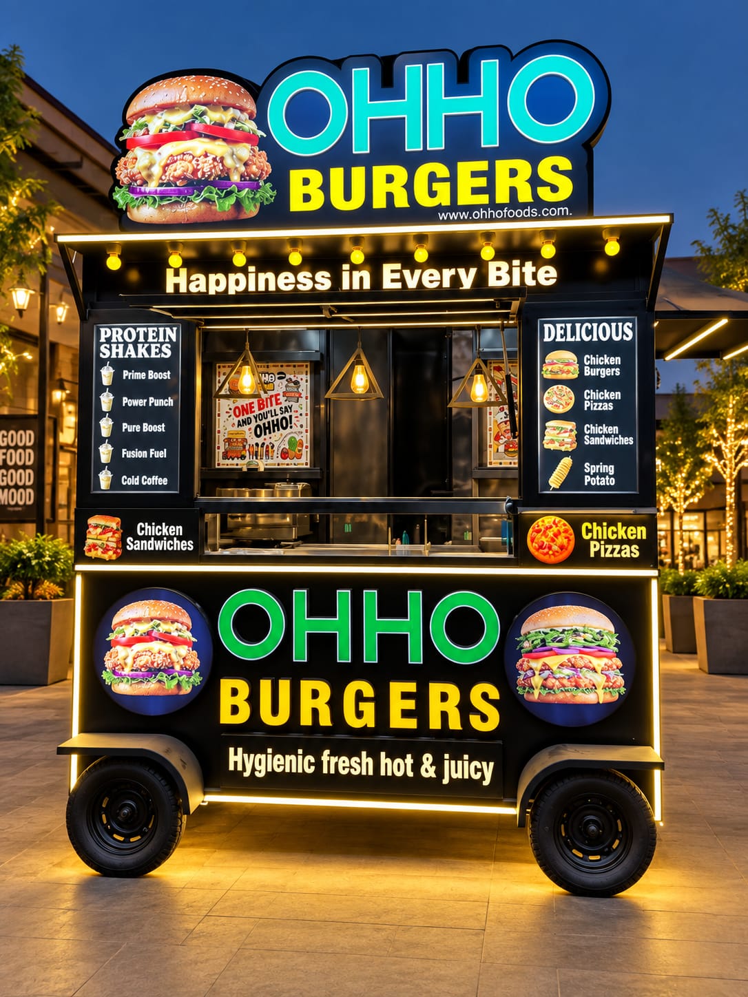 OHHO Burgers food cart